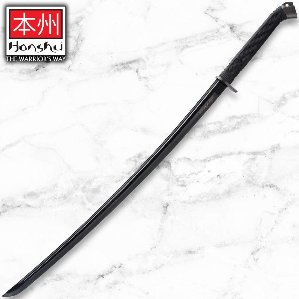 Honshu Boshin Midnight Forge Katana with Scabbard, Carbon Steel, Overall 40 3/4″