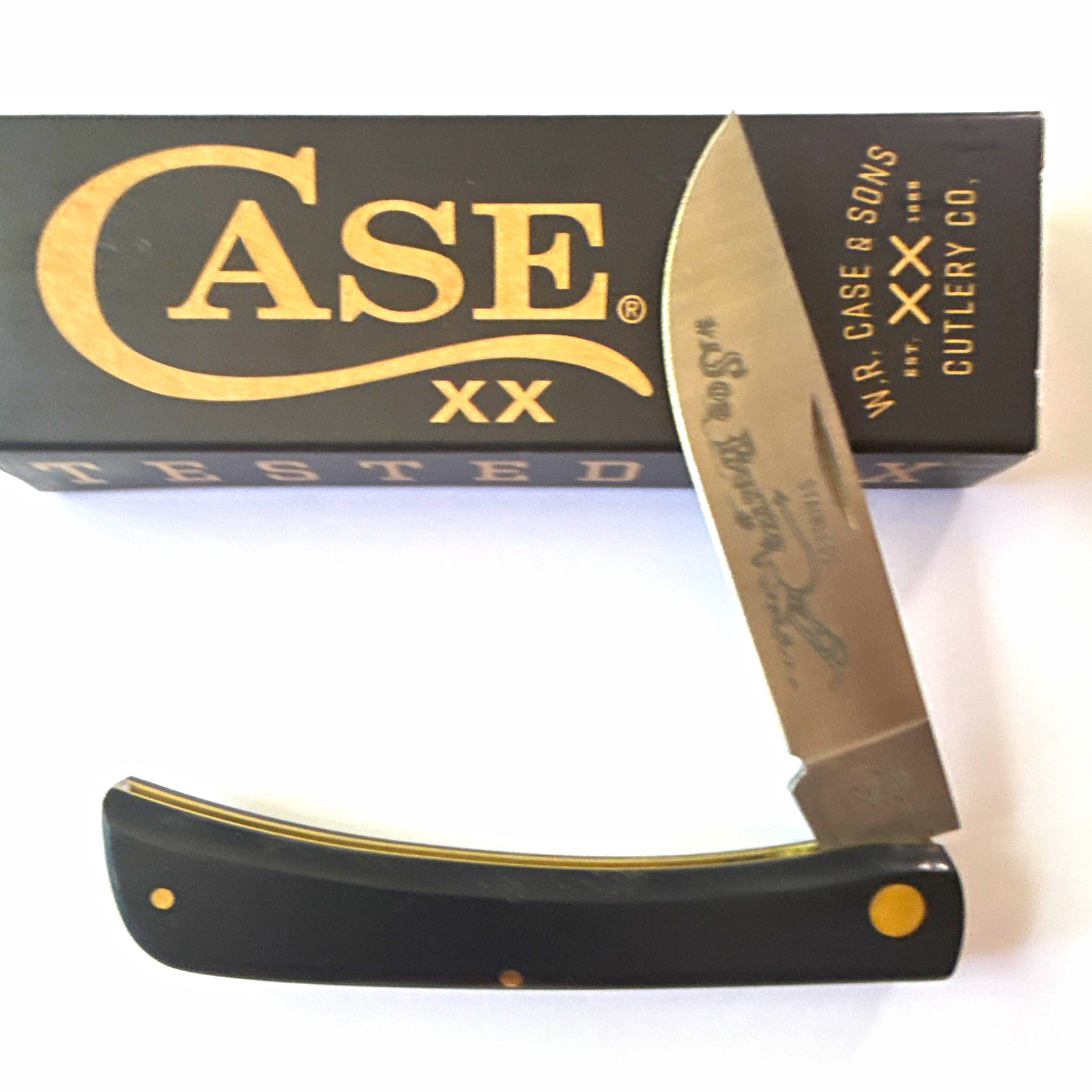 Case XX 00092 Buster Slipjoint Pocketknife 1-Blade SS Clip Point Black