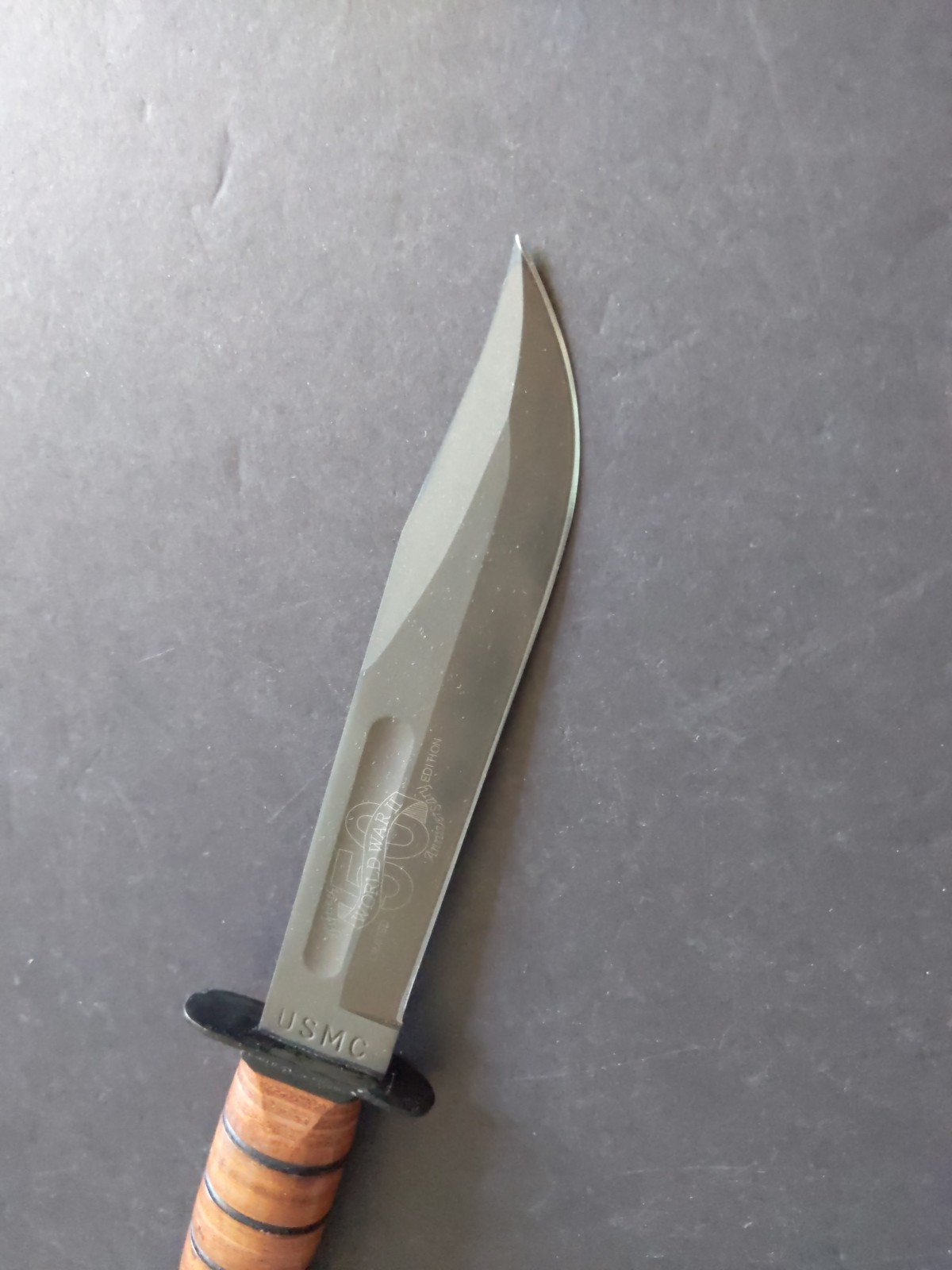 USMC KA-BAR 1217 World War II 50 Fiftieth Anniversary Edition Fighting Knife USA