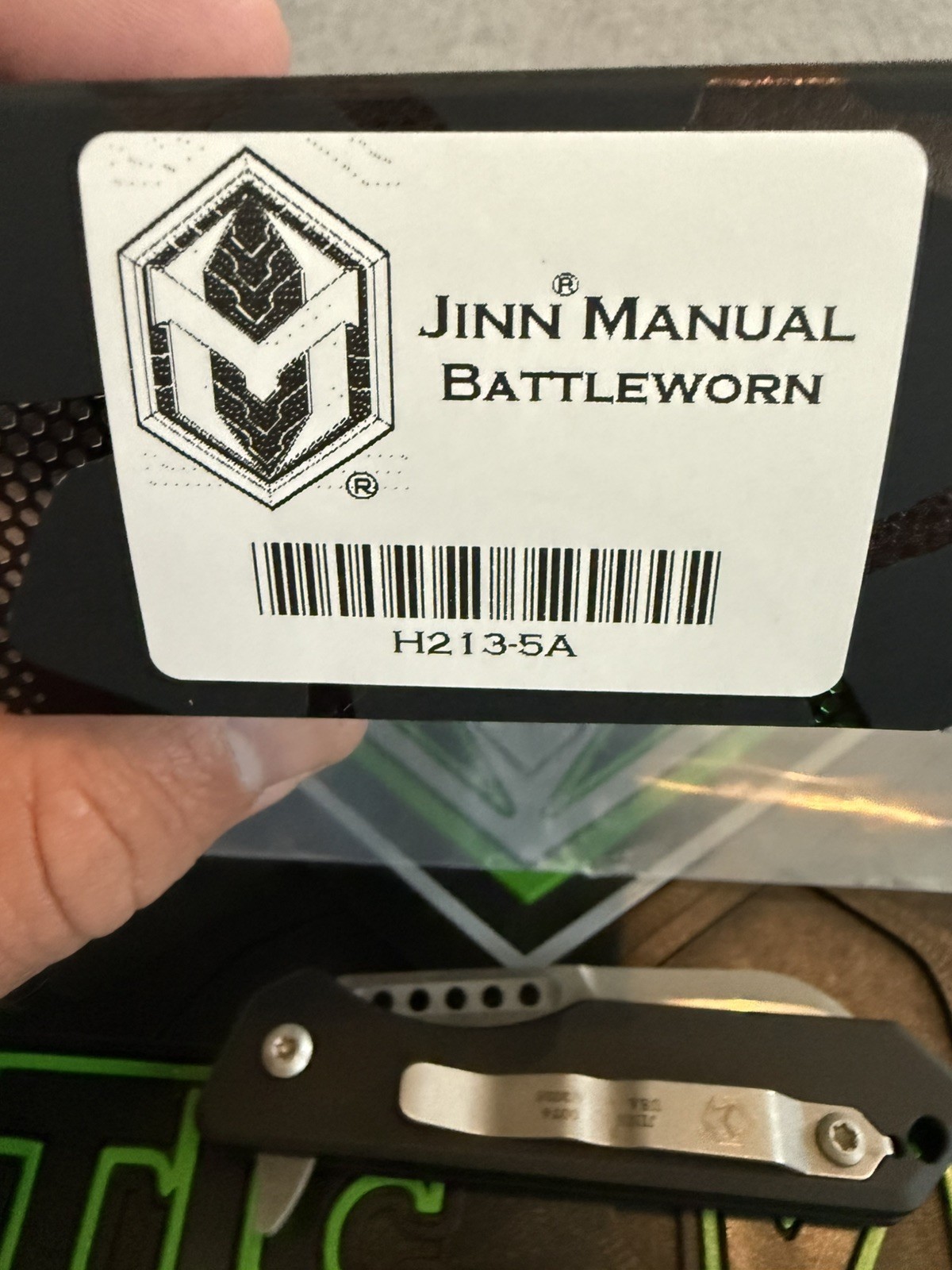 Heretic Knives Jinn Manual, Battleworn Magnacut BIN!!