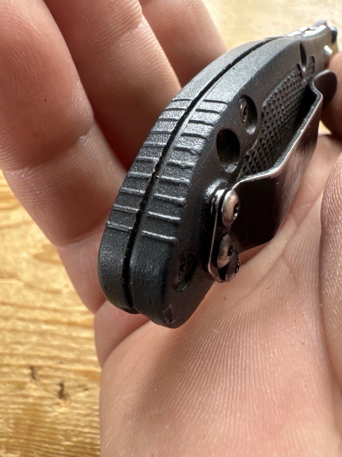 Benchmade Mini Griptilian 557 Tanto Combo Edge Black