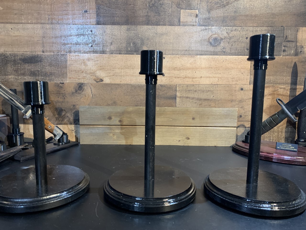 OWC-I-C Helmet Stands w/ height & Finish options, Lg & Sm dia. Tops &»Lift Kit»