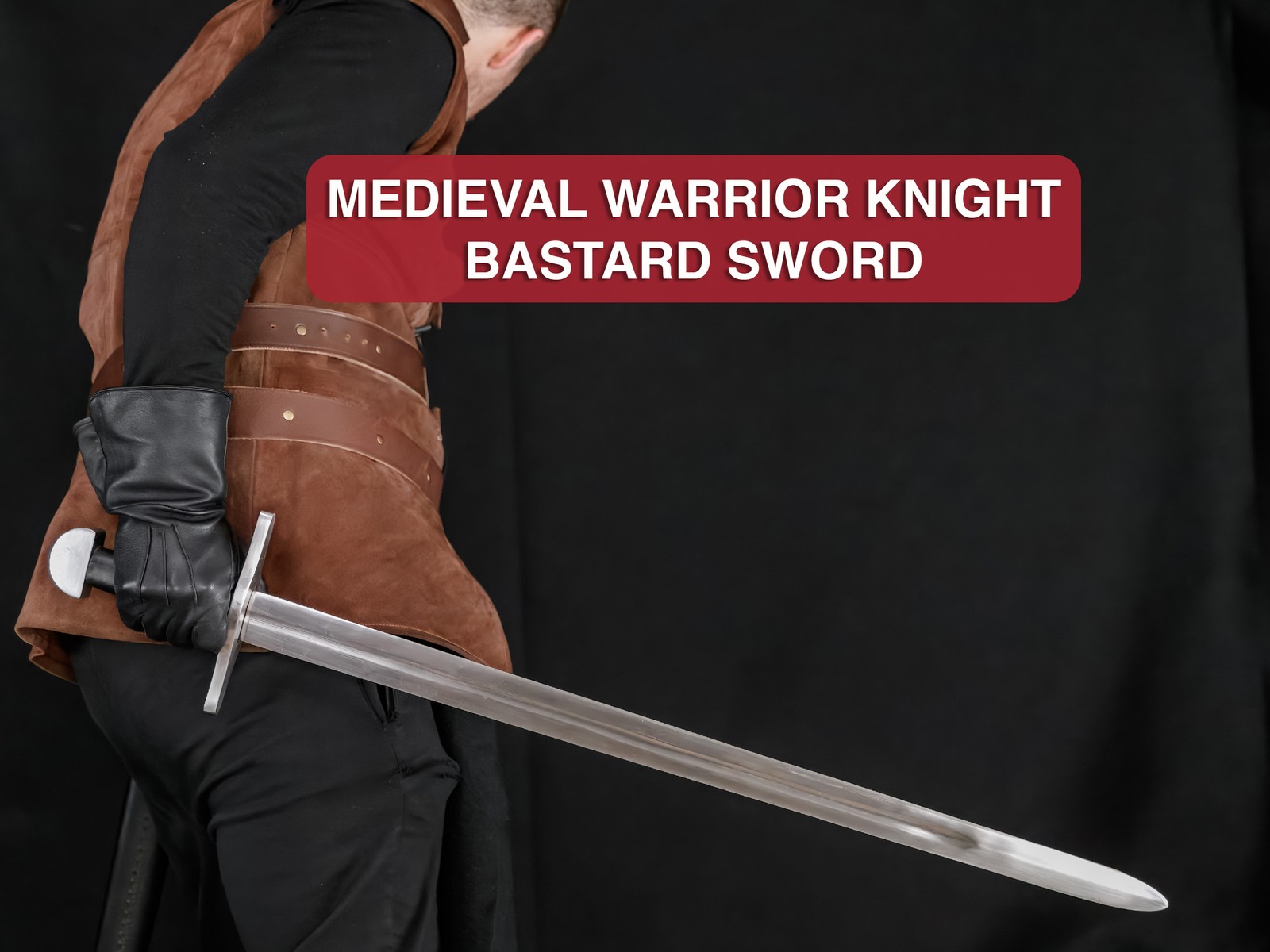 Medieval Renaissance Full Tang Battle Ready Warrior Knight Arming Sword 40″