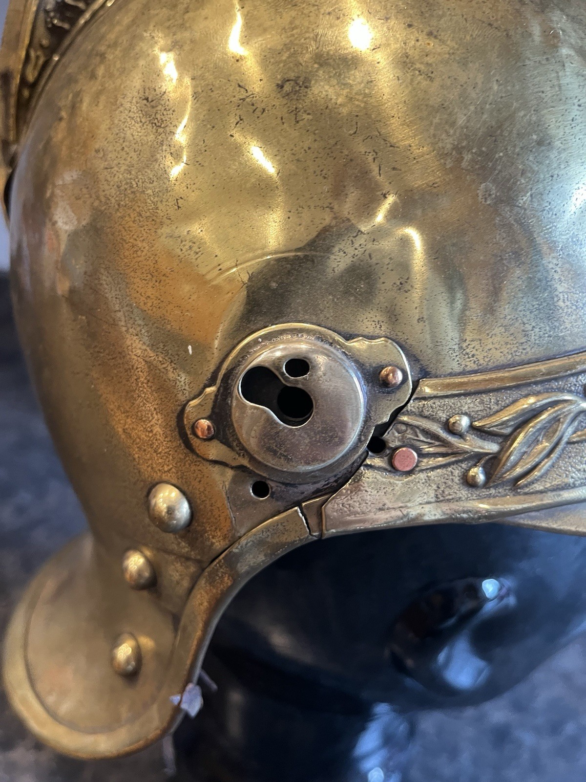 French Cuirassier Helmet Model 1874? Gendarmerie? 1825 Transformed Fire Brigade?