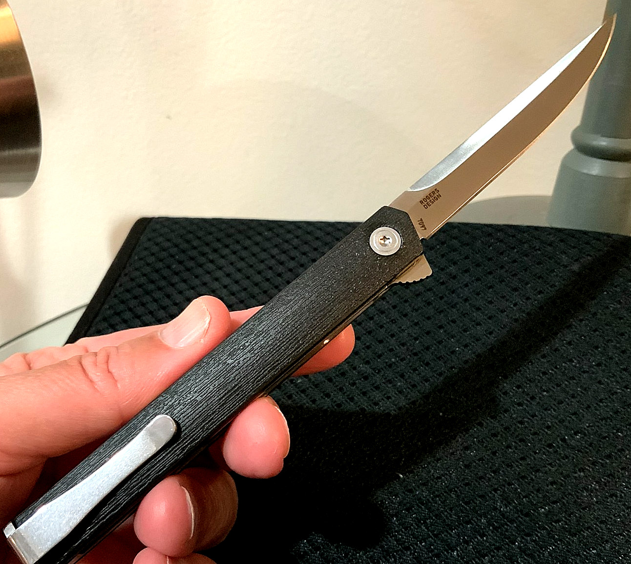 CEO 7097 Quick Flick Folding Pocket Knife (Silver Blade)