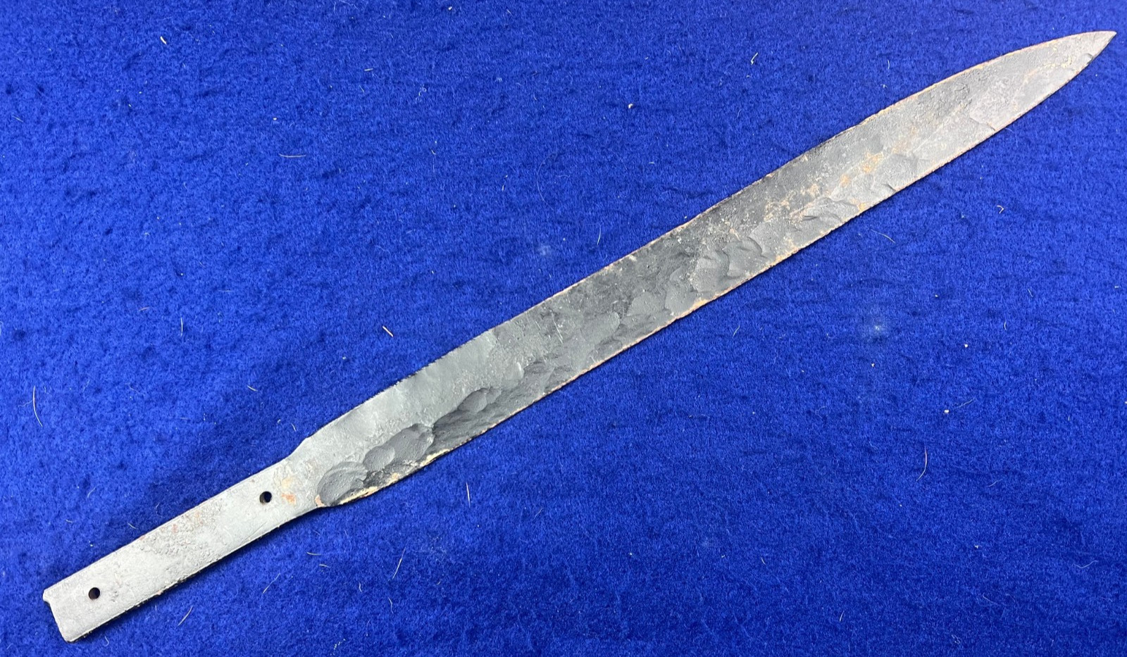 Vintage Antique Hand Forged Steel Sword Blade Only 21″ Unmarked Straight Short