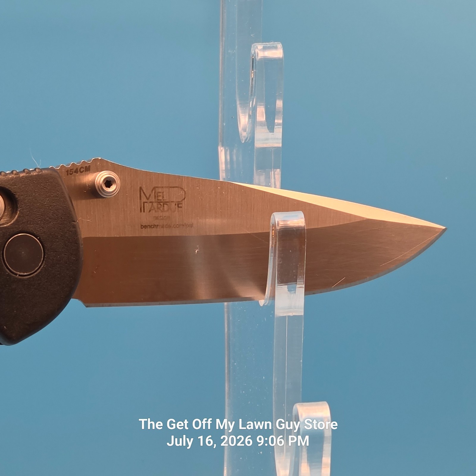 Benchmade 551 Griptilian 154CM Drop Point Folding Pocket Knife Pardue AXIS EDC