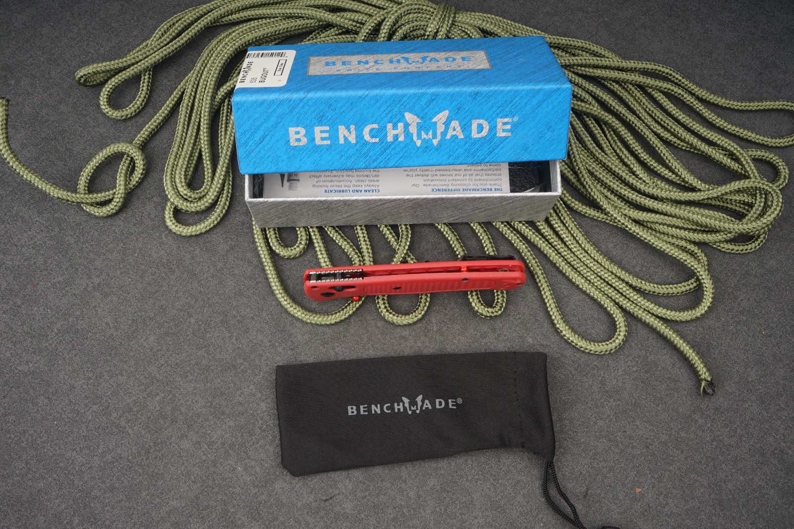 Benchmade 535 Bugout S30V Red Aluminum Handle AXIS Lock EDC Folding Knife