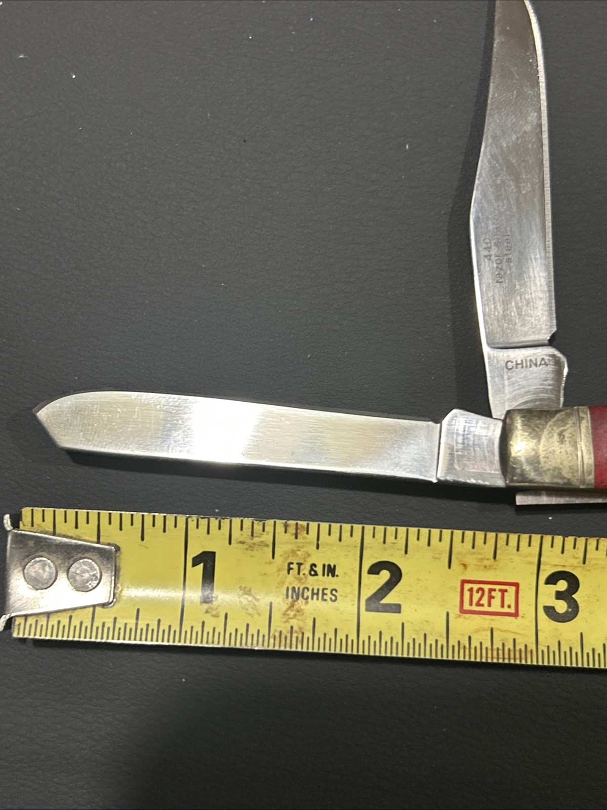 Roughrider Redbone 2-Blade Trapper RRTested 440 Razor Sharp, Steel, China,