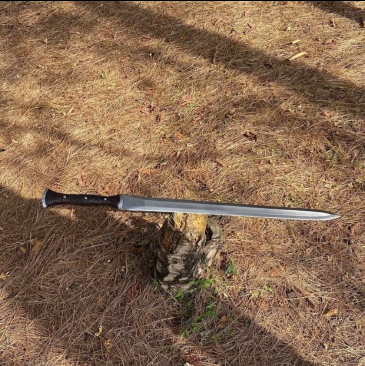 Custom Handmade Carbon Steel Blade Tactical Viking Sword| Hunting Sword Camping