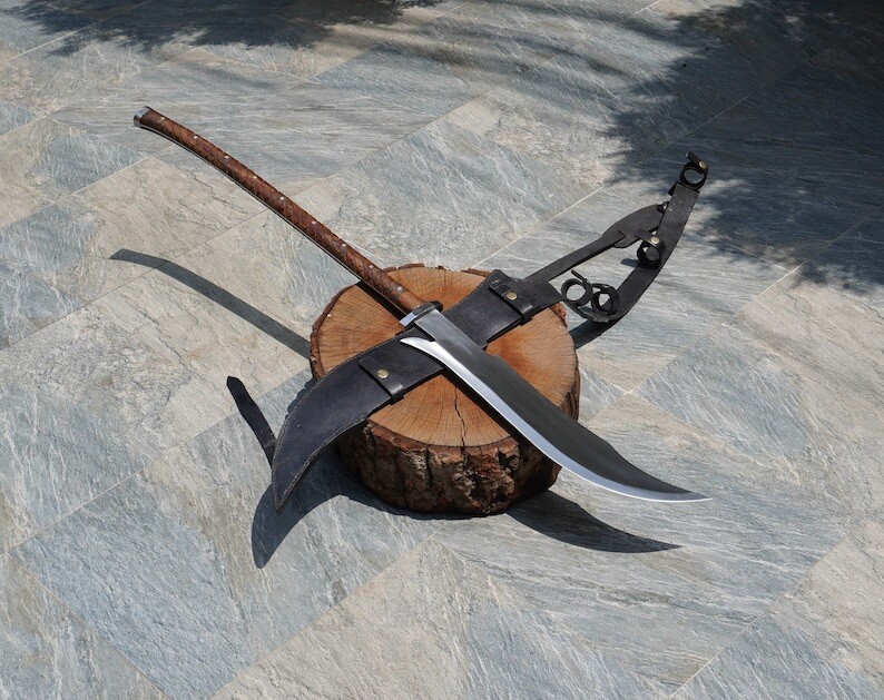 Custom Handmade Carbon Steel Blade Dao Machete Sword | Hunting Sword Camping