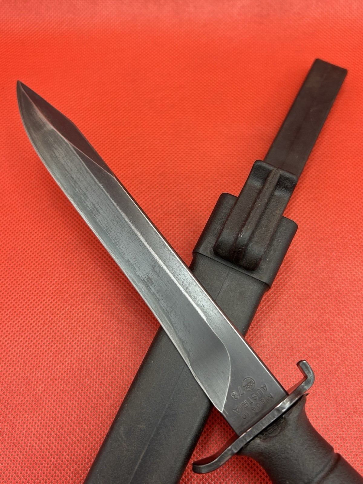 🔪GLOCK 78 1st Gen. Round Logo, 6″ Fixed Blade Commando Knife-& Sheath, Austria