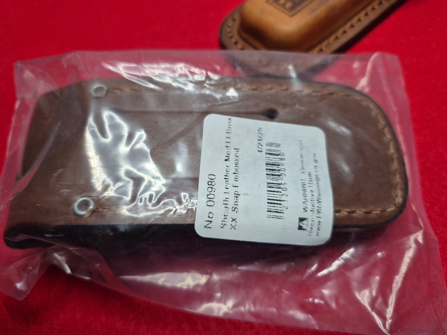Case Trapper Brown Leather Sheath Case for Folding Pocket Knife XX USA 980