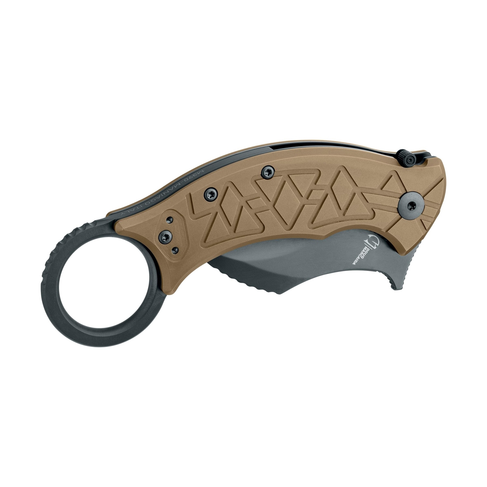 Fox Knives Tribal K Karambit Knife FX-802 TiPVD – M390 Stainless Steel Foldin…