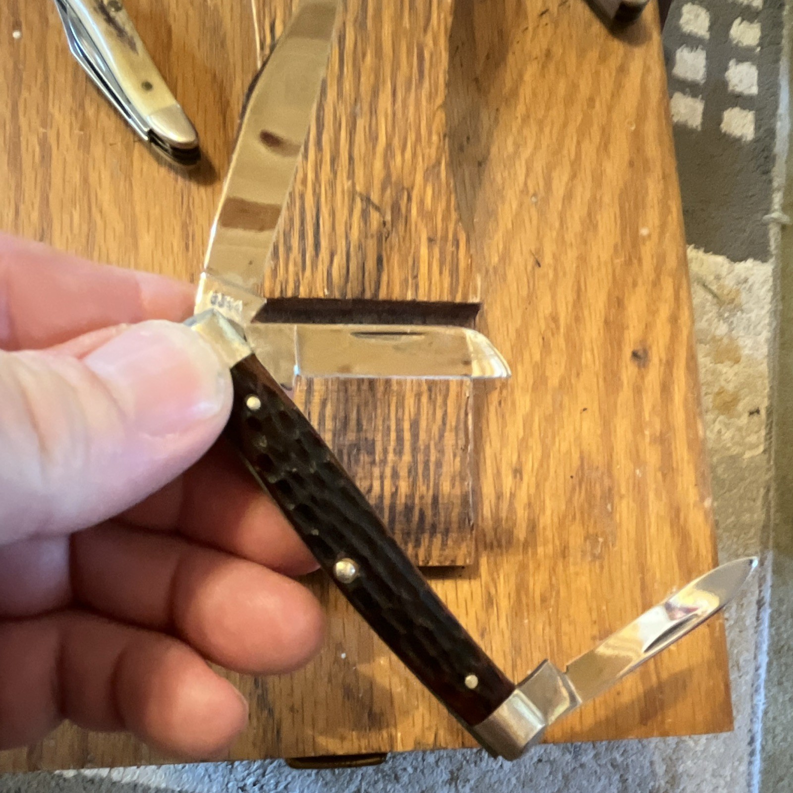 Case Stockman 6344 3 Blade Pocketknife Brown Jigged Bone SS Slipjoint