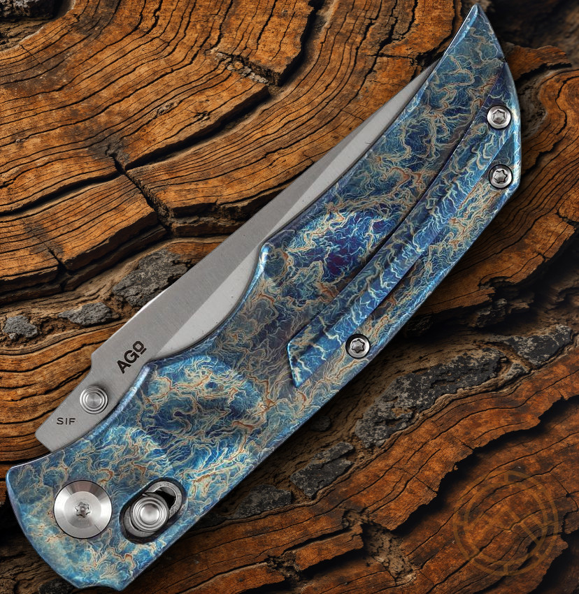 Kansept Knives SIF Folding Knife 3.75″ CPM S35VN Steel Blade Titanium Handle