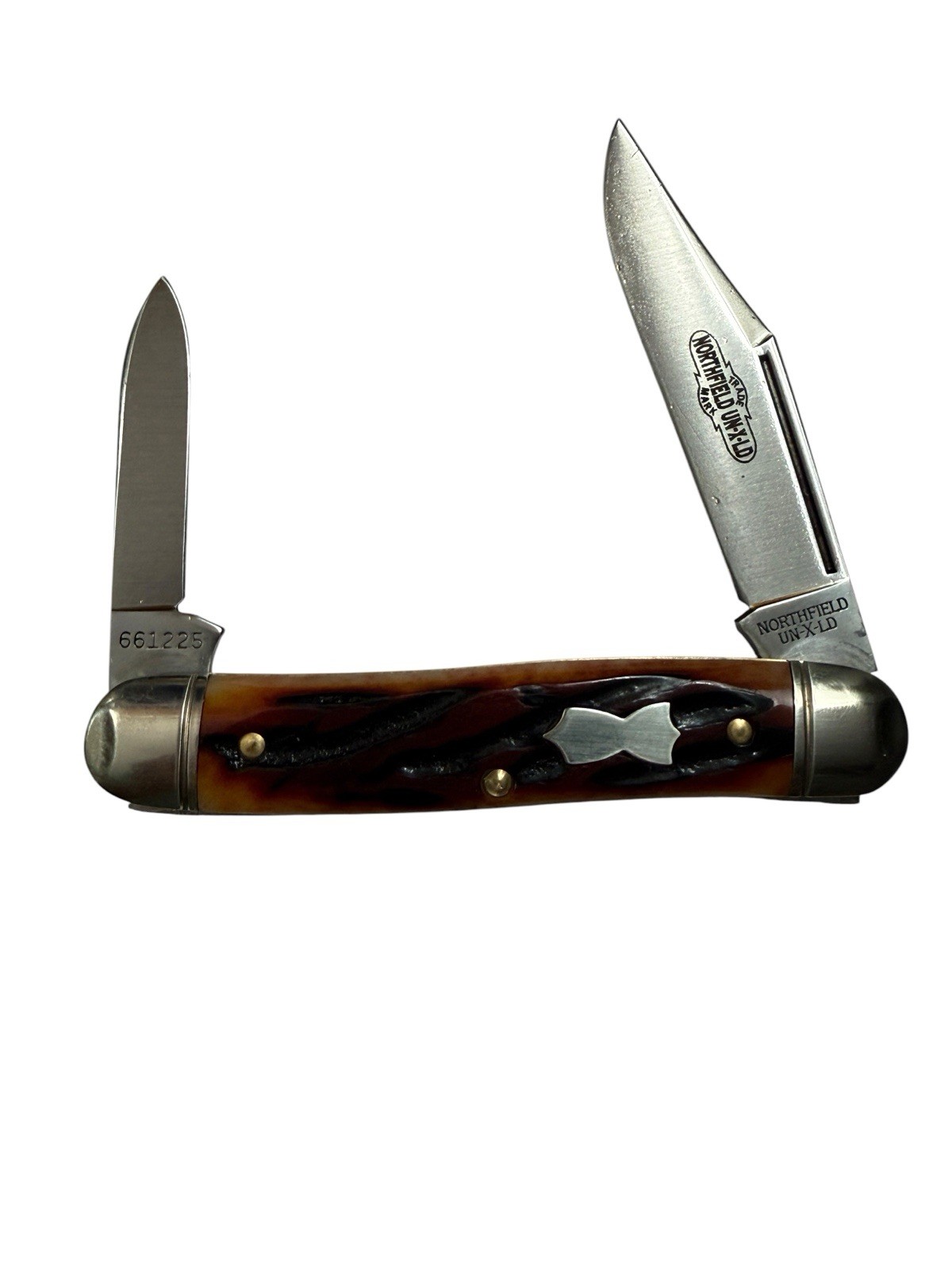 Great Eastern Cutlery GEC 661225 Amber Worm Groove India Bone Satin DH-2370