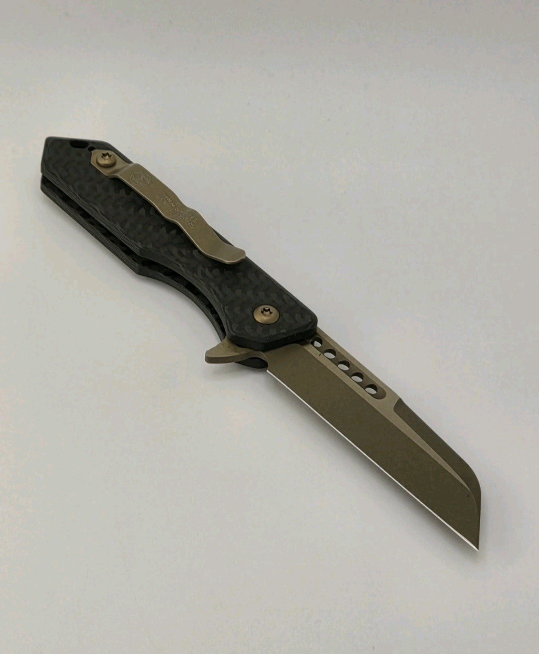 Heretic Knives Jinn Carbon Fiber Manual Pocketknife H213-7A-CF