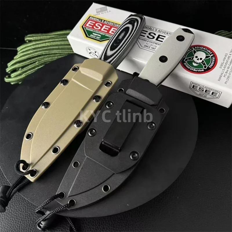 ESEE Series S35VN Stainless Steel Blade Knife G10 Linen Handle Multi-function…
