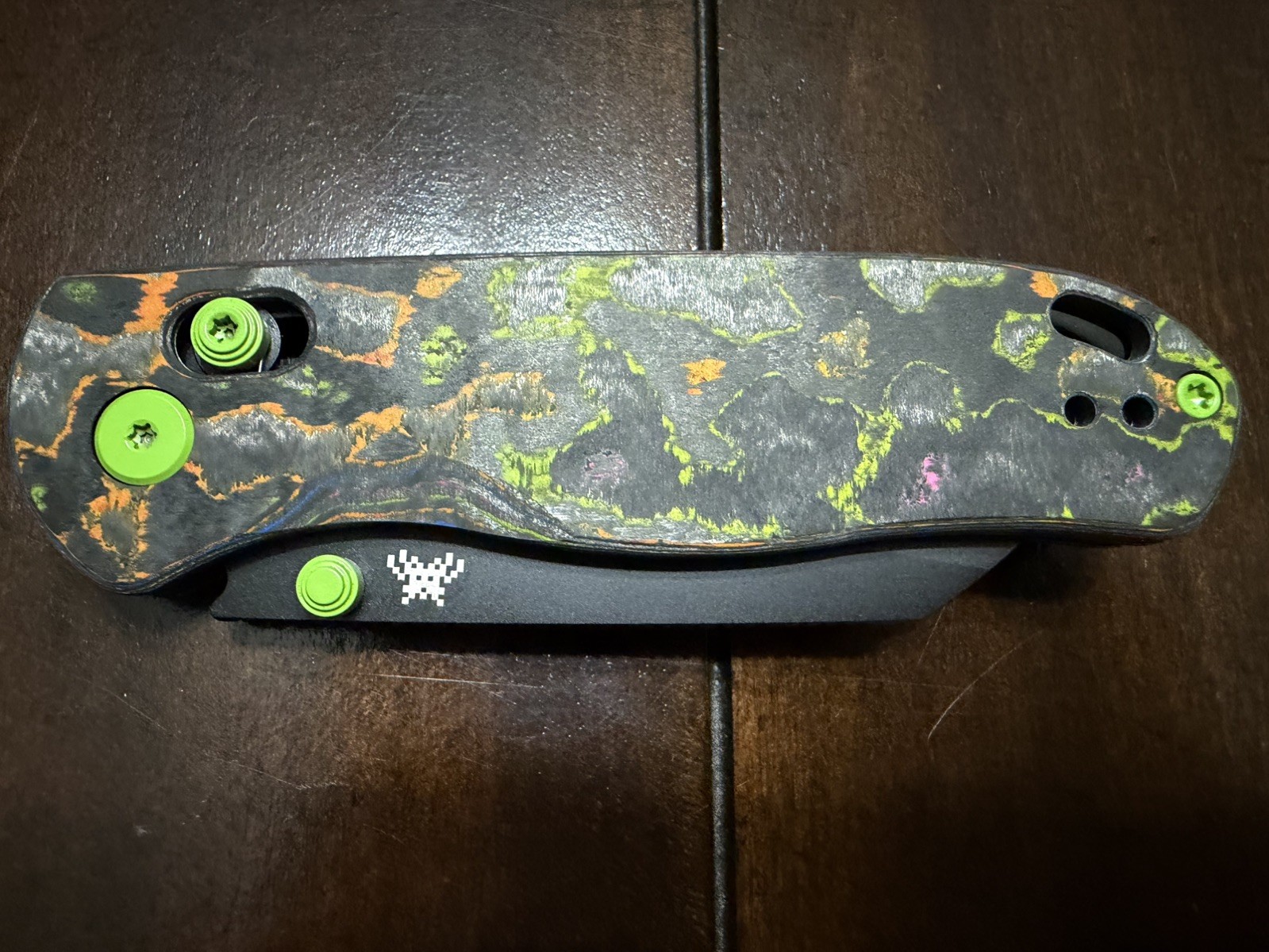Kizer Drop Bear 80’s Camo Carbon Fiber 1 Of 200 Folding Pocket Knife