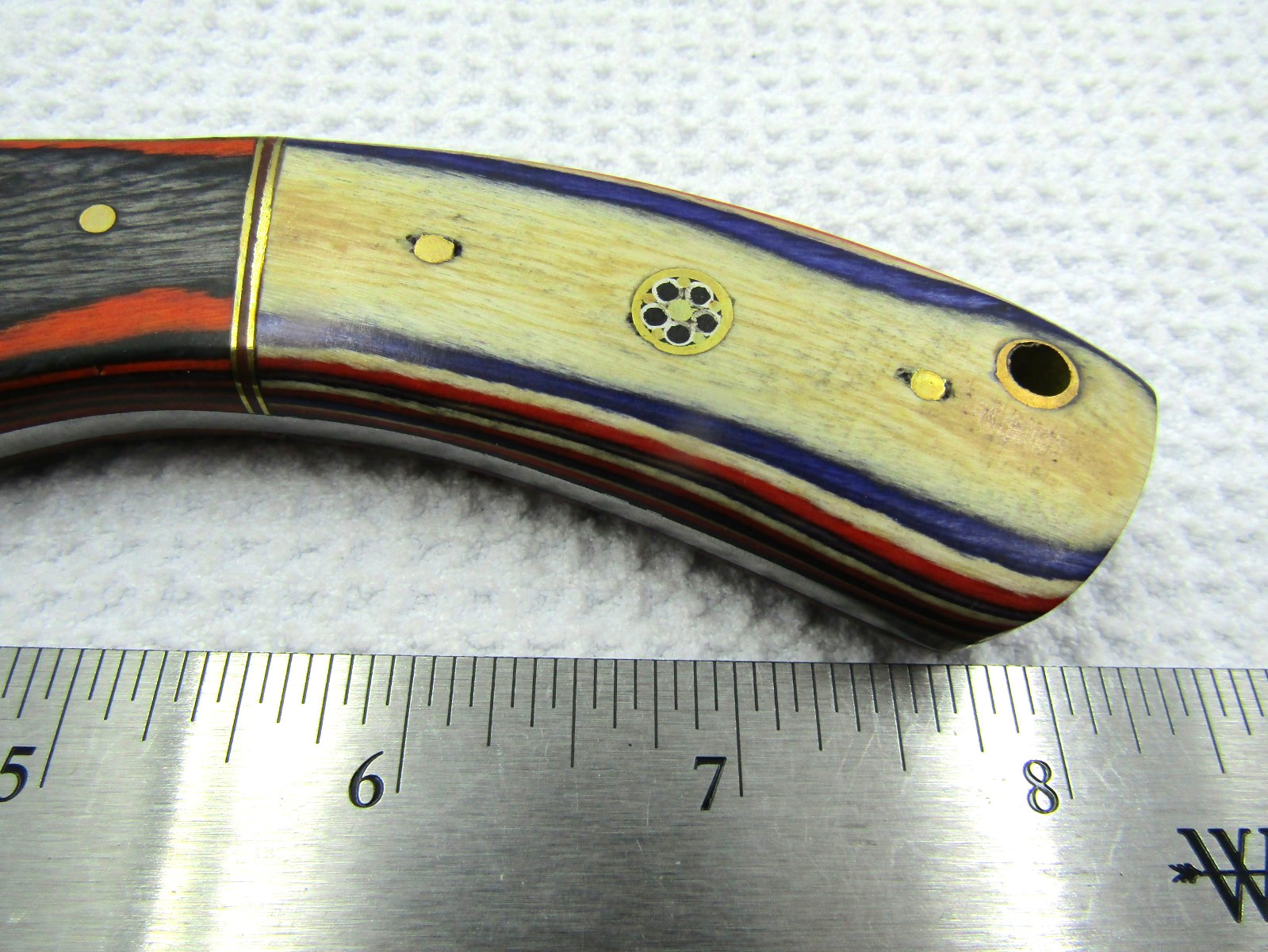 New Dragon Scale Style Hunting Knife 8″ Full Tang w/Sheath Steel Blade
