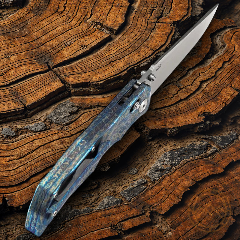 Kansept Knives SIF Folding Knife 3.75″ CPM S35VN Steel Blade Titanium Handle