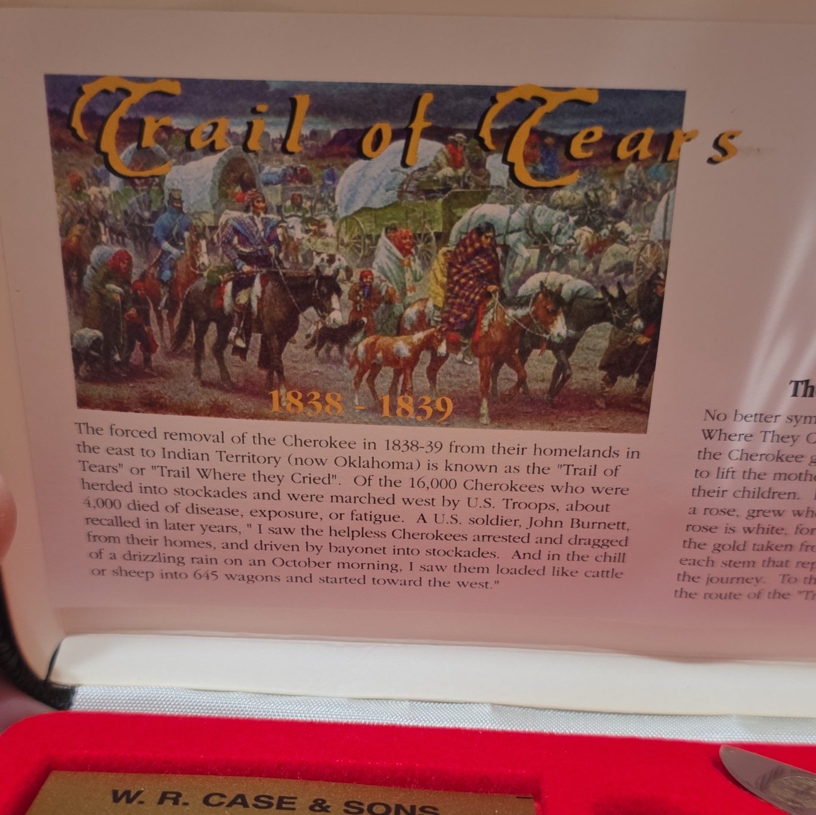 Case XX Trail of Tears Collectors Series 2-Blade Slipjoint, Bone, Brown