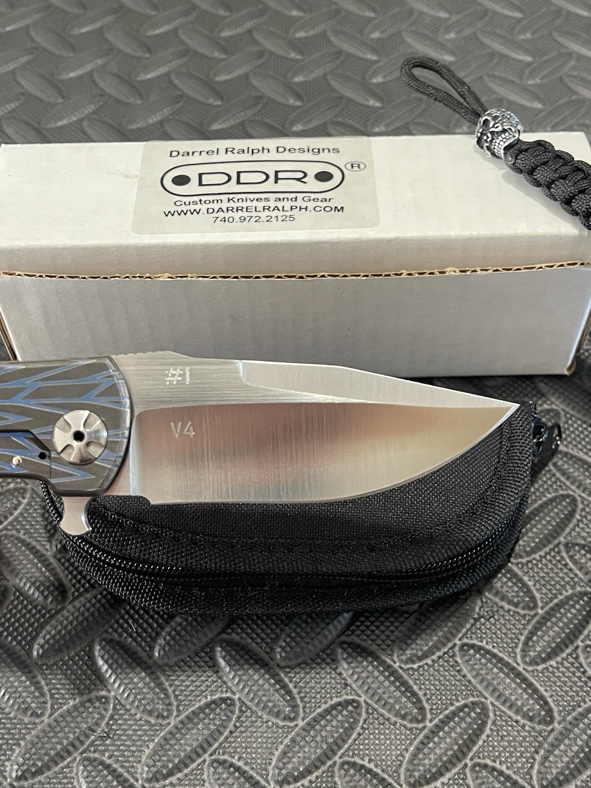Darrel Ralph Knives – Dominator V4 – Anodized Titanium Scales w/ a S35VN Blade.
