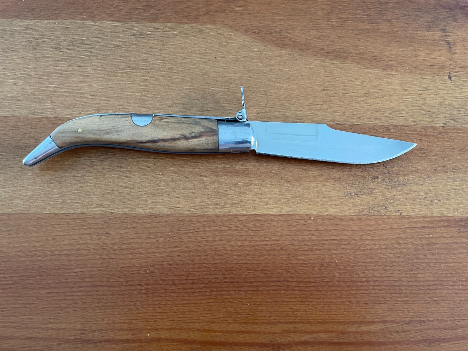 3.6″ Spanish Navaja Teja Albacete Pocket Knife Olive Wood Scales – US Seller