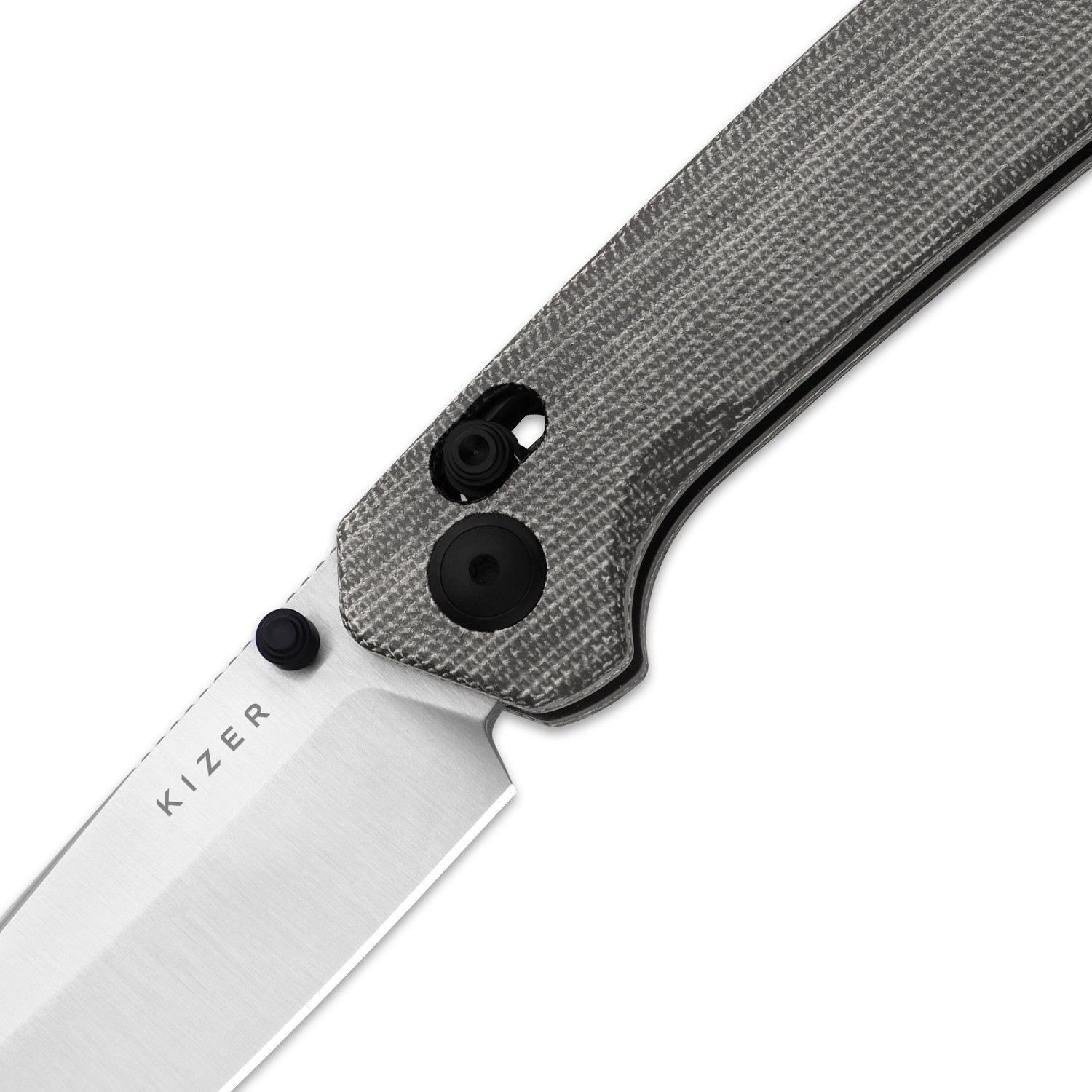 Kizer Madrac EDC Folding Pocket Knife Nitro-V Blade Micarta Handle V3693A3