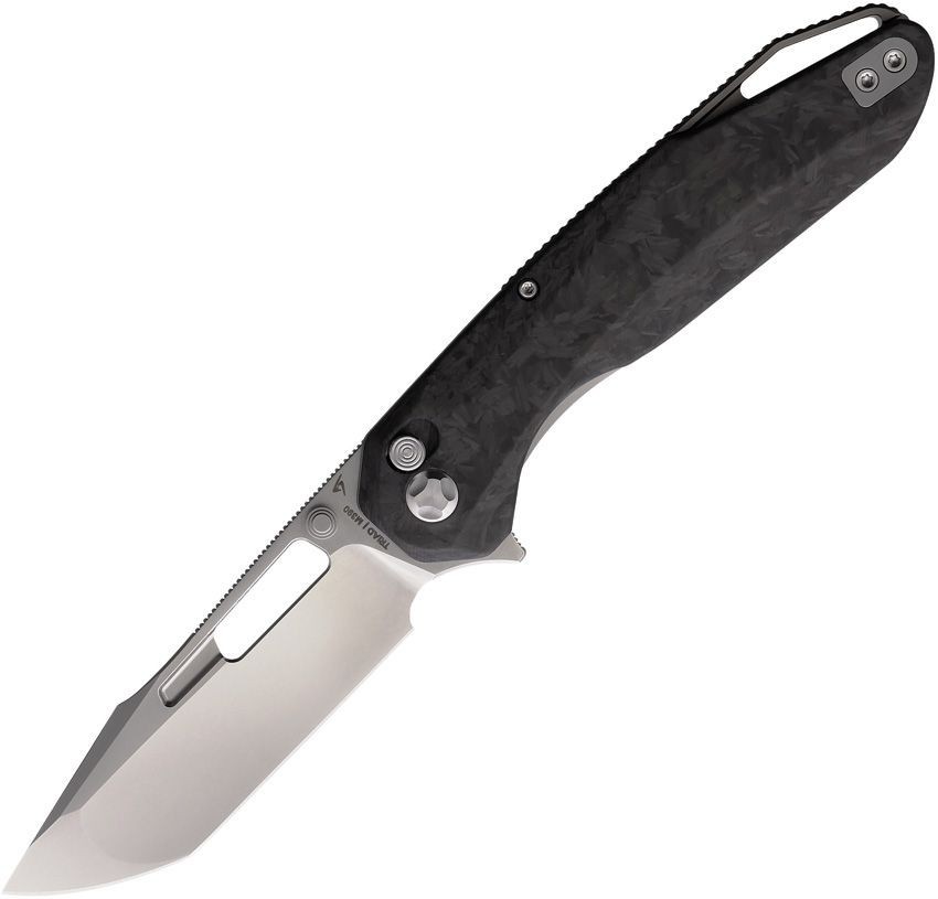 Ketuo Triad Folding Knife 3.25″ Bohler M390 Steel Blade Carbon Fiber Handle