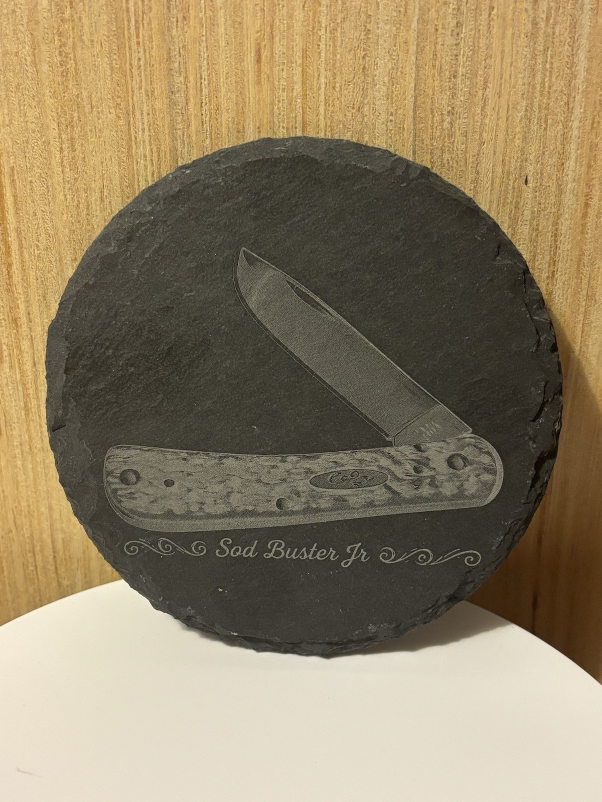 Case Sodbuster Junior Coaster Custom Laser Etch