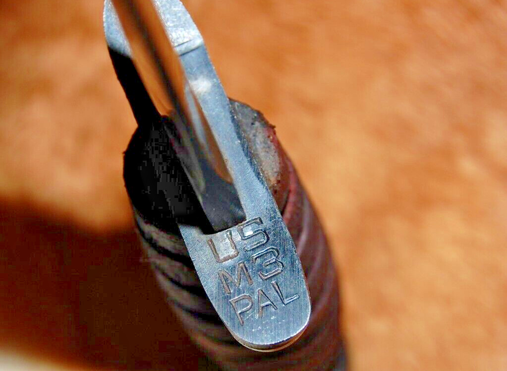 WWII M3 Fighting KA Knife w/ Leather M6 Sheath – Belt Bar – WW2 Reproduction