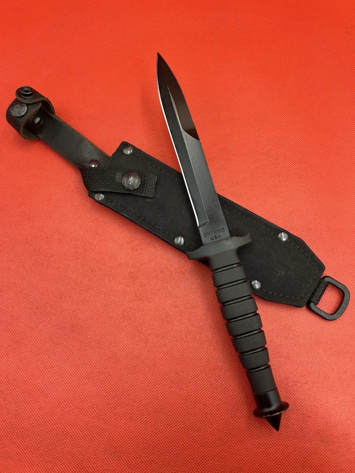 🔪ONTARIO SPEC PLUS ARMY SP3-95 Military Combat Knife w-Original Sheath USA!