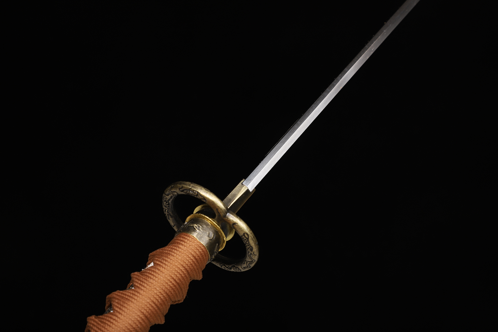 9260 Spring Steel Japanese Samurai Sword Katana Full Tang Sharp Musashi Tsuba