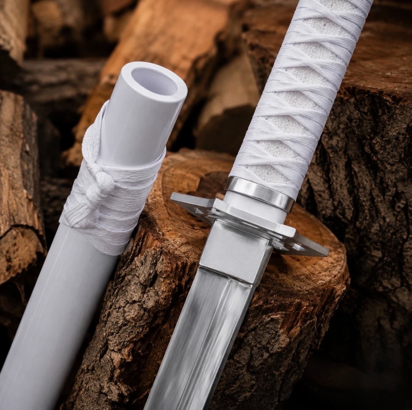 Handmade Japanese Samurai Katana Sword Carbon Folded Steel Sharp Full Tang