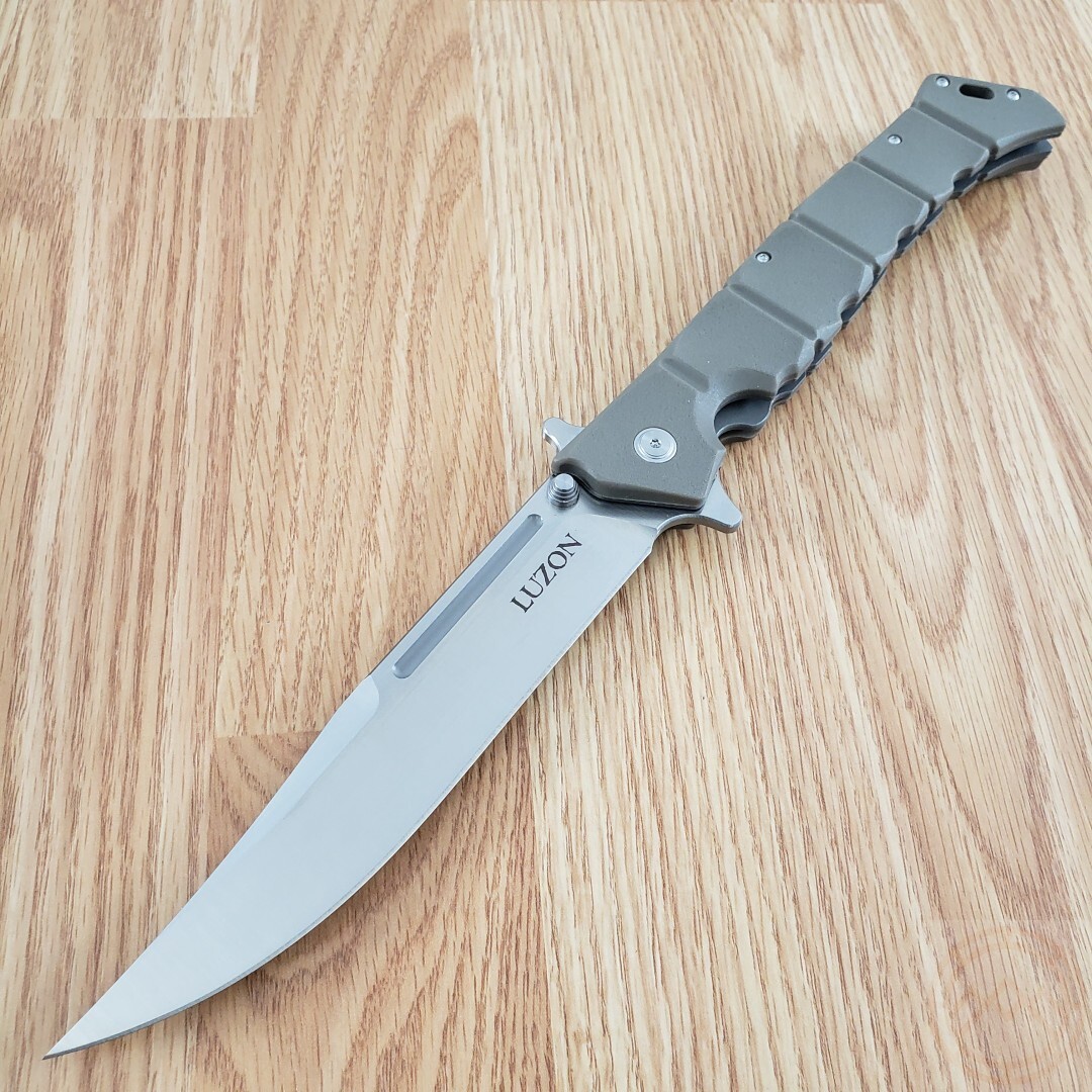 Cold Steel Large Luzon Liner Folding Knife 6″ 8Cr13MoV Steel Blade GFN Handle