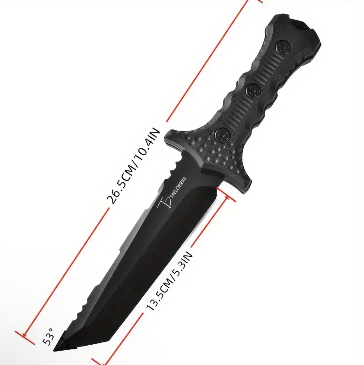 Tactical Knife Survival with Sheath Fixed Blade 8CR13 Steel Blade Hunting Knife