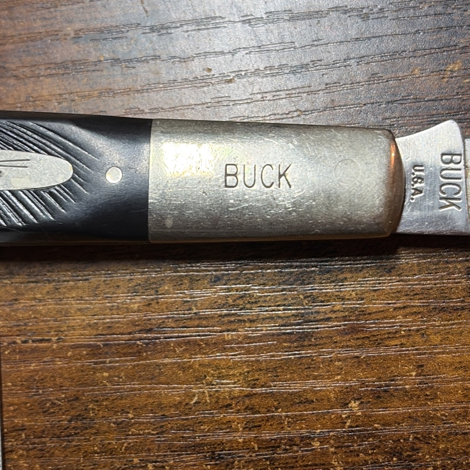 Buck Granddaddy Brown Barehead Barlow USA -etched Blade -331-1 Of 900