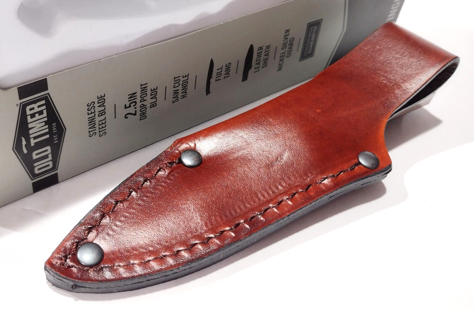 Schrade Old Timer Lil Sharp Finger Drop Point Blade Delrin Handles Knife 156OT