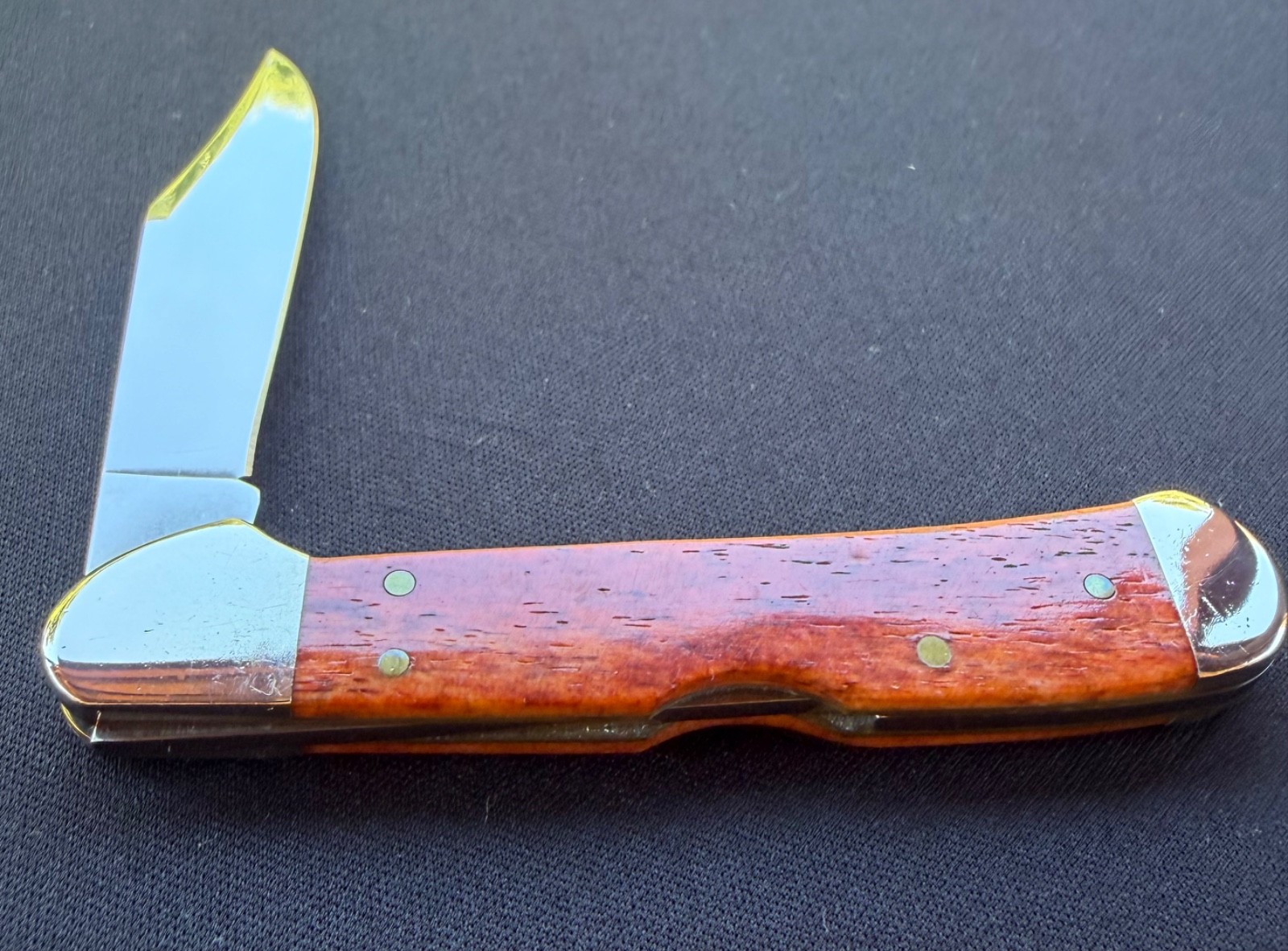 2018 Case XX USA Chestnut Bone Handle Mini Copperlock Folding Pocket Knife Used