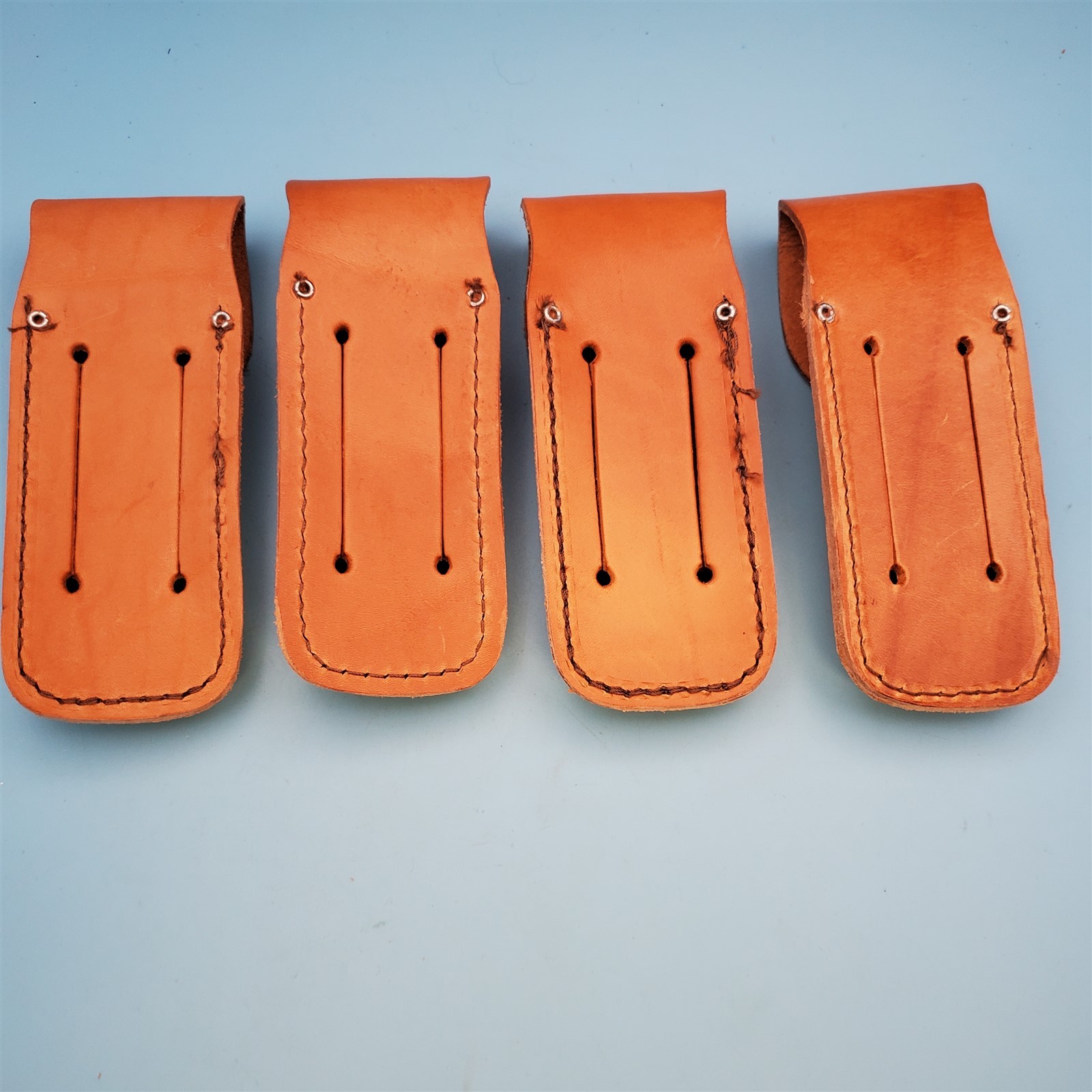 Case XX Pocket Knife Sheath Brown Leather Folding Blade Hunter Case 6″ FS