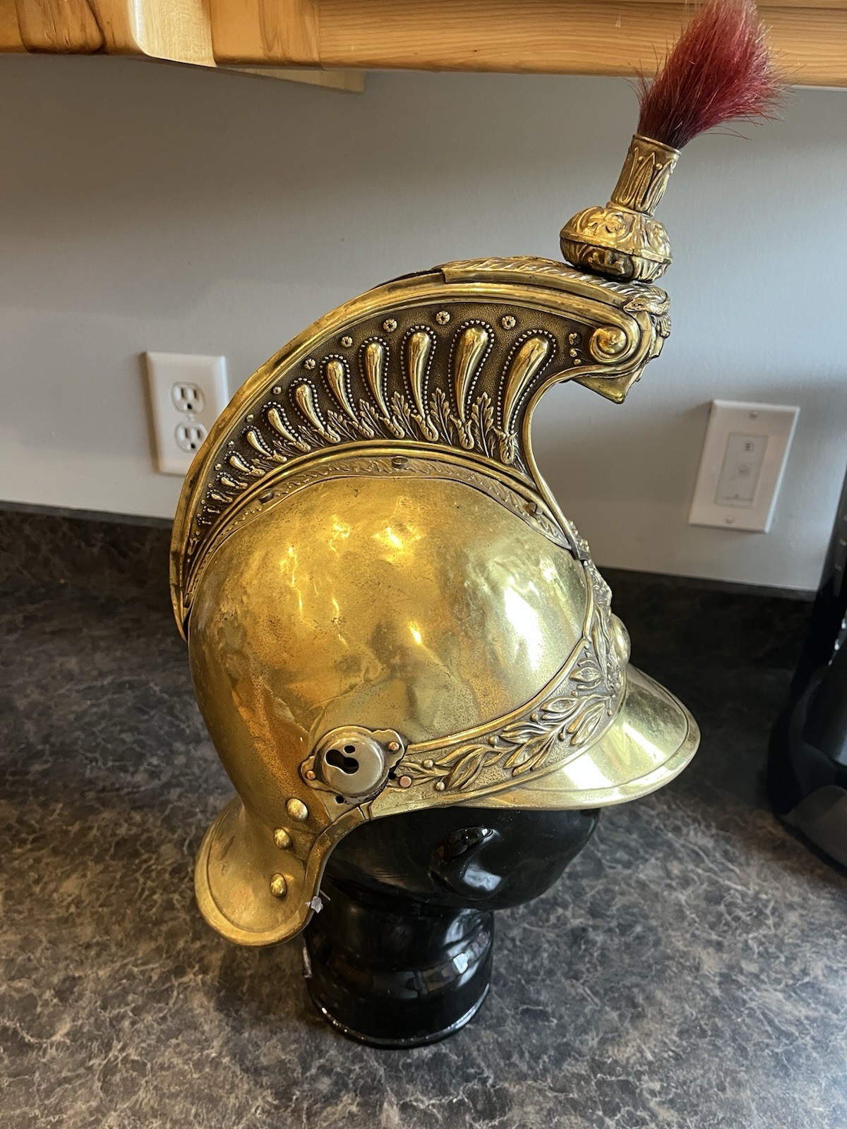 French Cuirassier Helmet Model 1874? Gendarmerie? 1825 Transformed Fire Brigade?