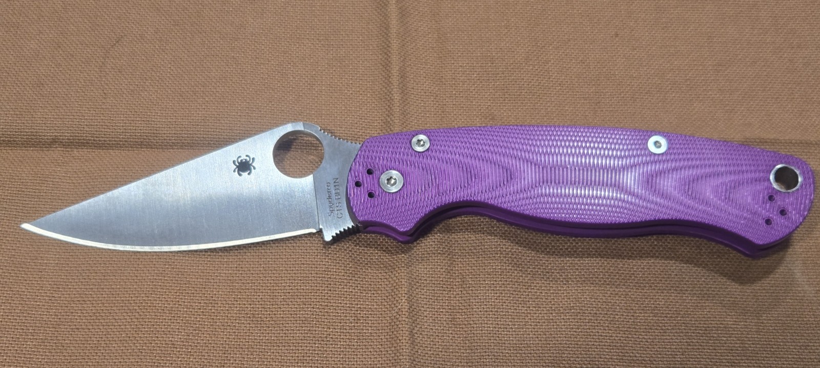 Spyderco Paramilitary 2 Aluminum Purple BD1N C81ALPPR2 Blade HQ Exclusive