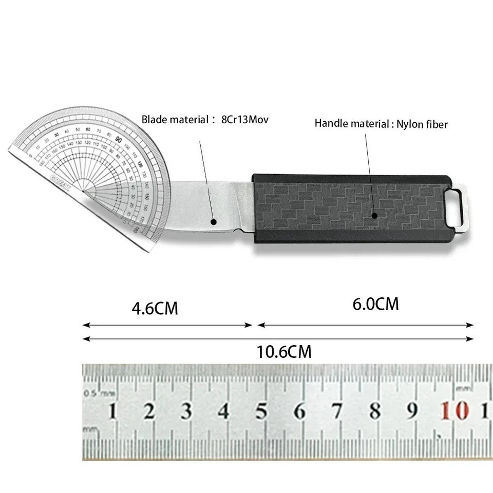 8Cr13MoV Small Fixed Blade Knife Camping Hunting Fishing EDC w/ Sheath