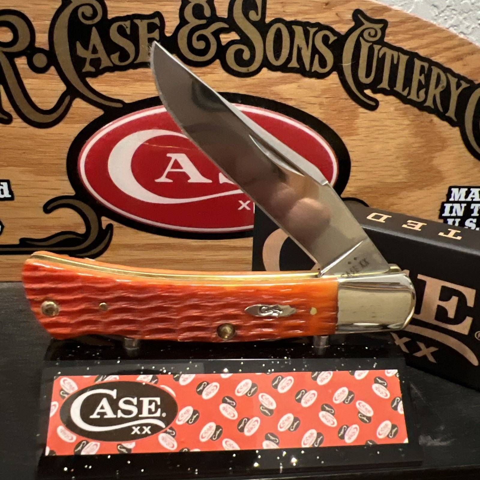 2026 CASE XX TEQUILA SUNRISE BONE CRANDALL JIGGED CASE AXE HANDLE BR61135 SS NIB