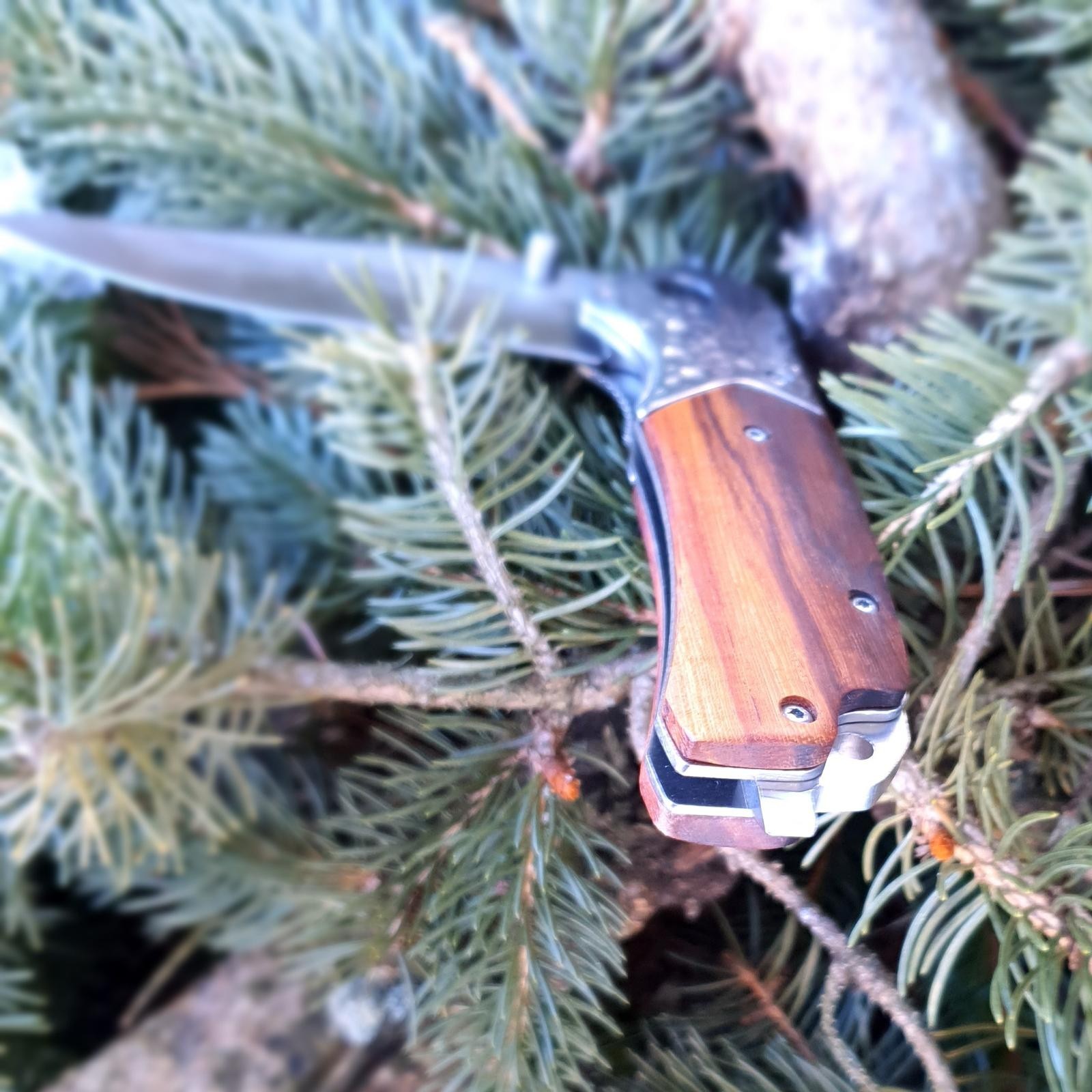 Handcrafted Wood Handle Folding Pocket Knife (3 Variations)