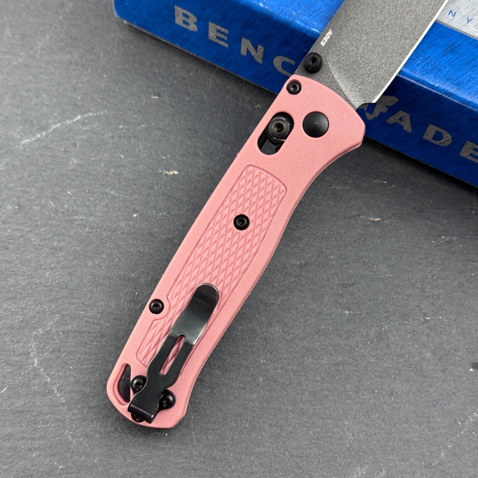 Benchmade Bugout 535BK-06 Black S30V Alpine Glow Grivory Handle Folding Knife