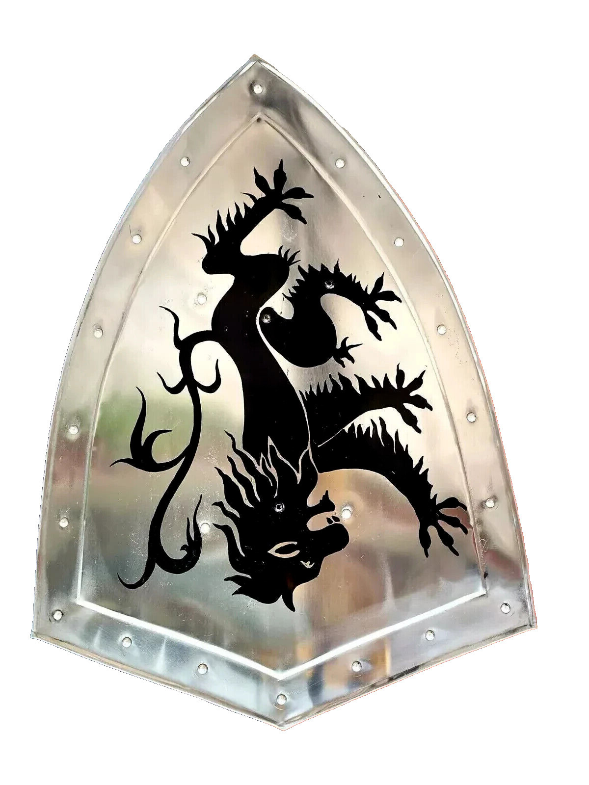 Medieval Templar Knight Dragon Battle Cosplay Reproduction armor shield 24″