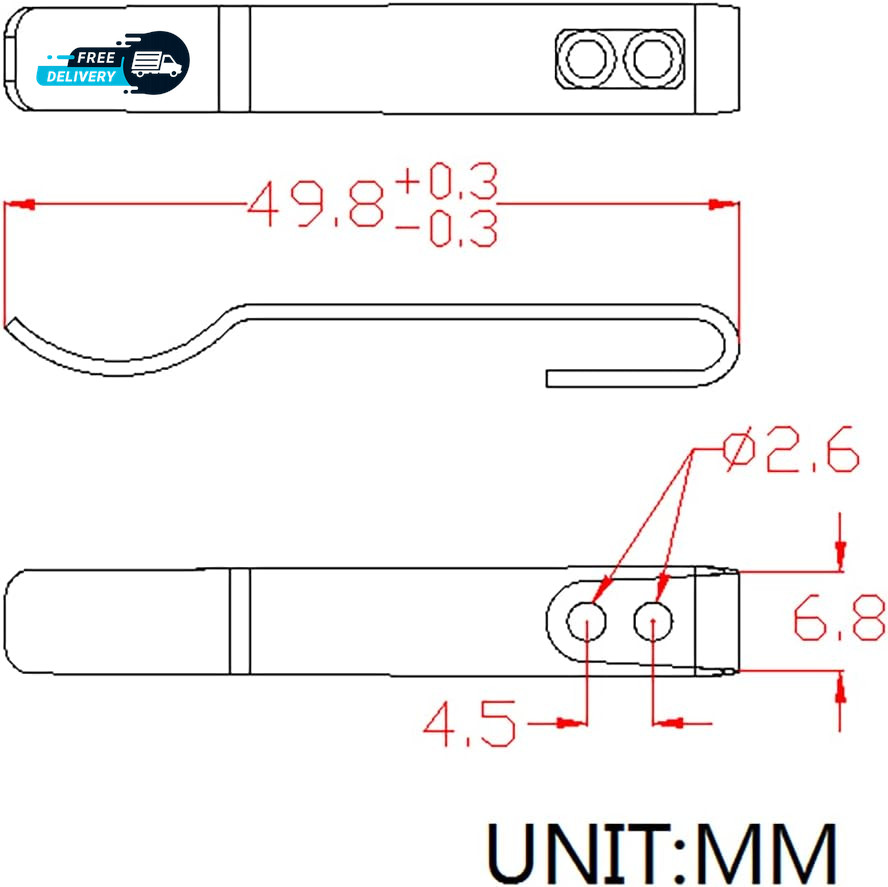 Stainless Steel Pocket Clip Baby Banter Knife No Screws Included CA-07B (Plain)